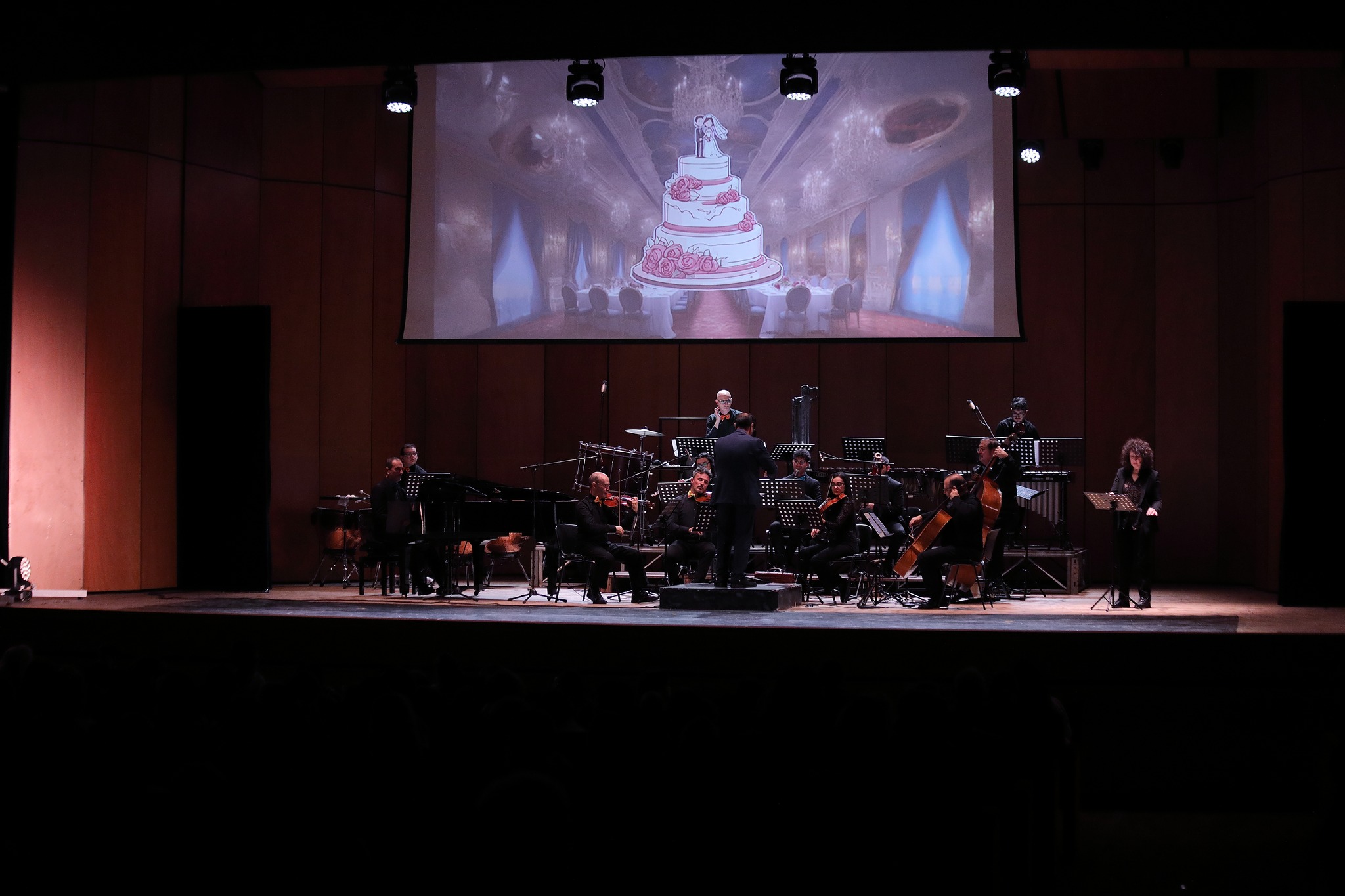 Orchestra da Camera di Messina — animazione della torta nuziale, Palacultura Antonello 2024