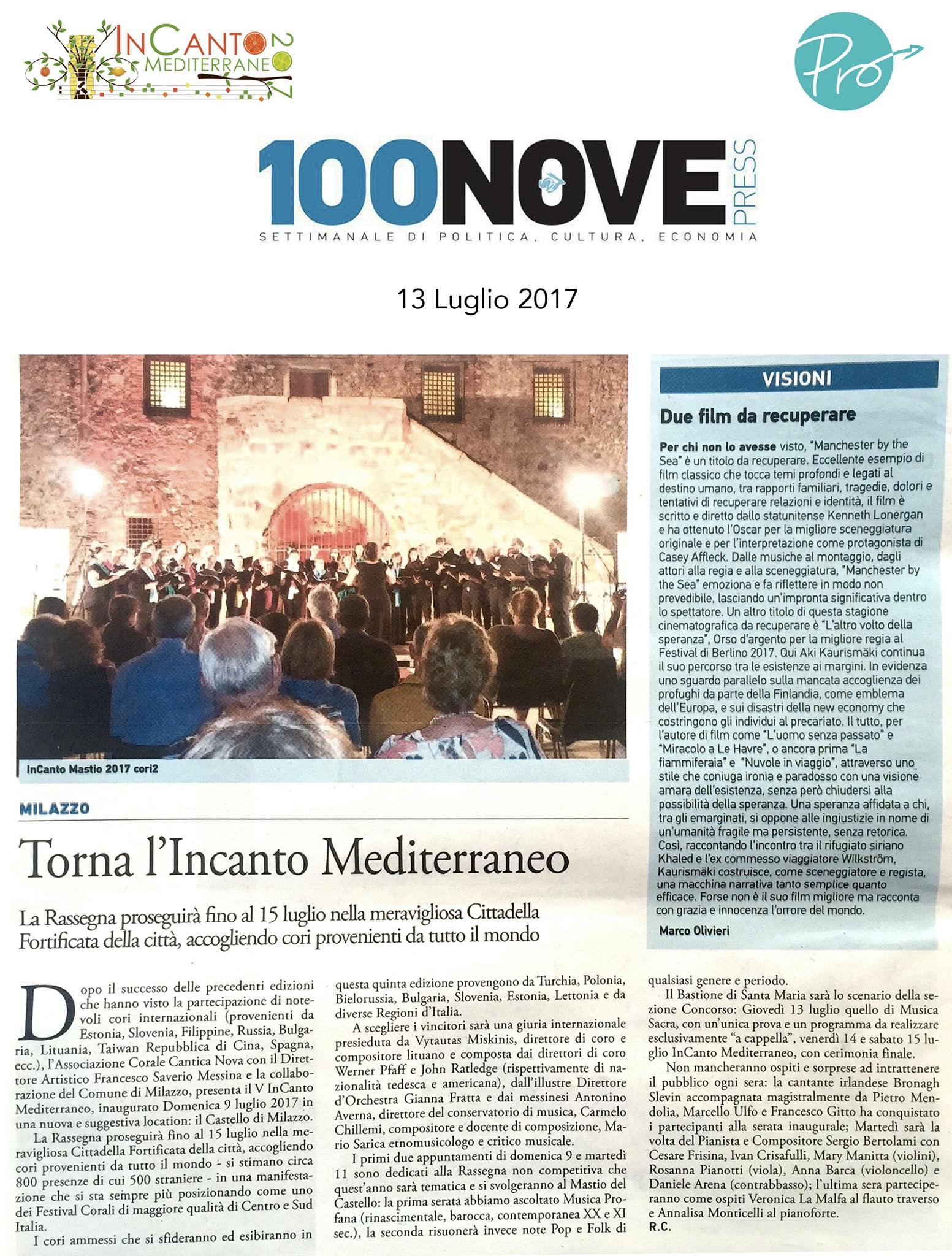 Festival InCanto Mediterraneo 2017