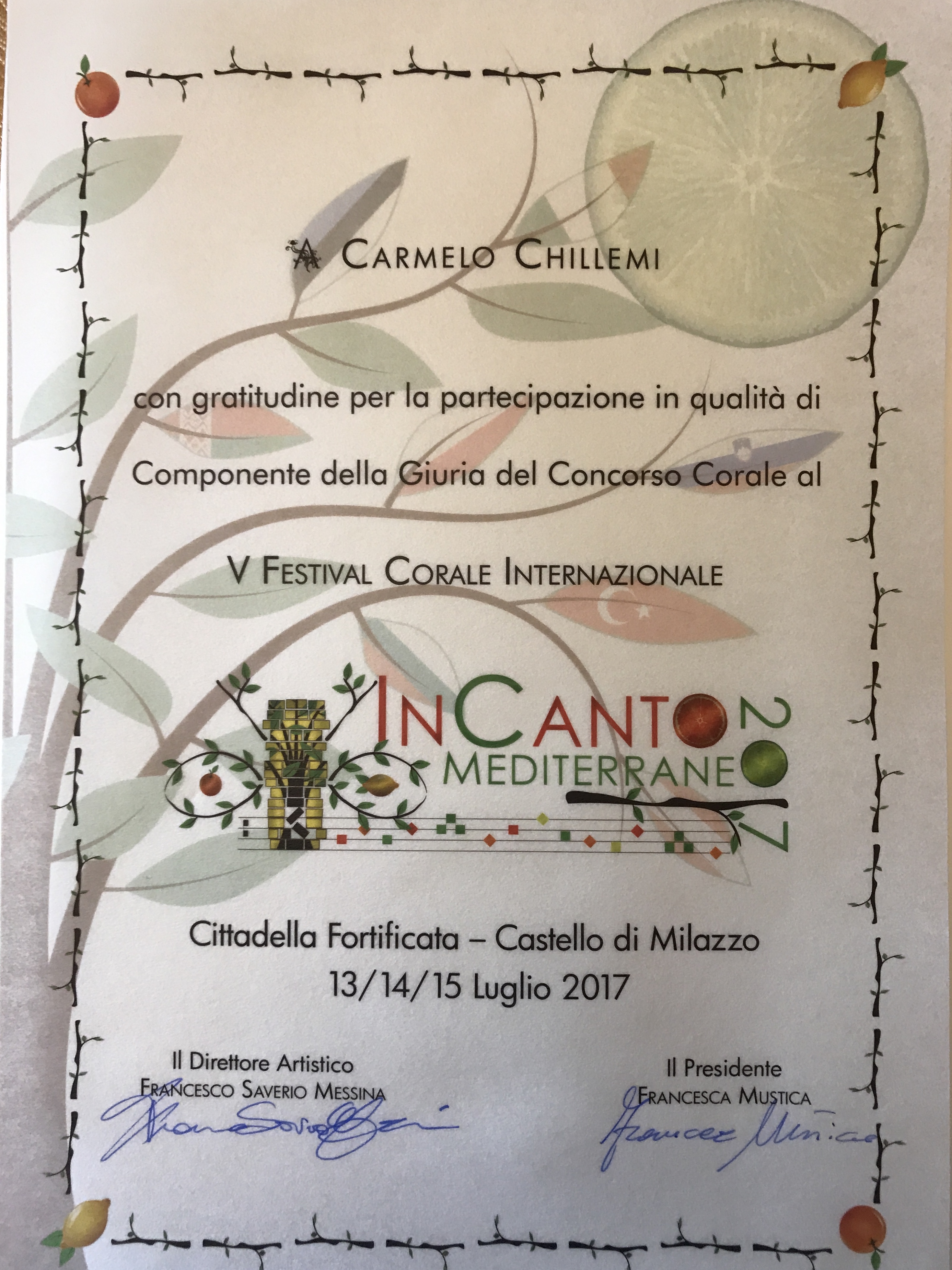 Festival InCanto Mediterraneo 2017