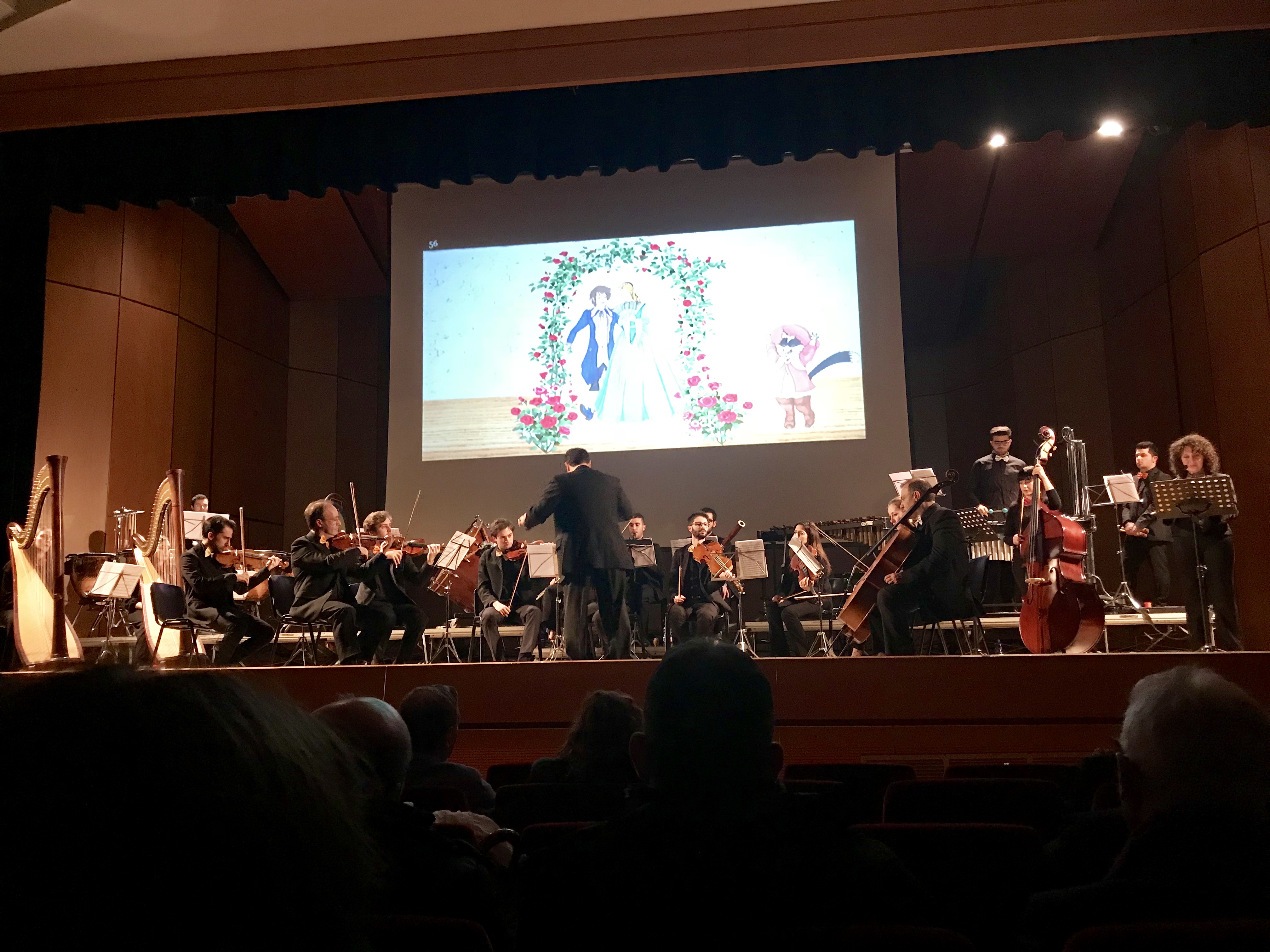 Orchestra da Camera di Messina — scena del matrimonio dall'animazione del Gatto con gli Stivali