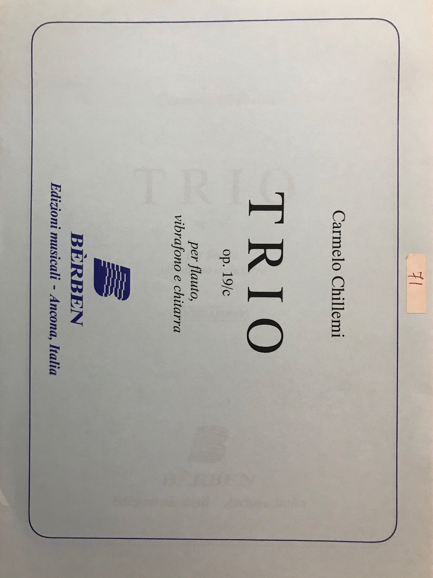 Trio op.19/C