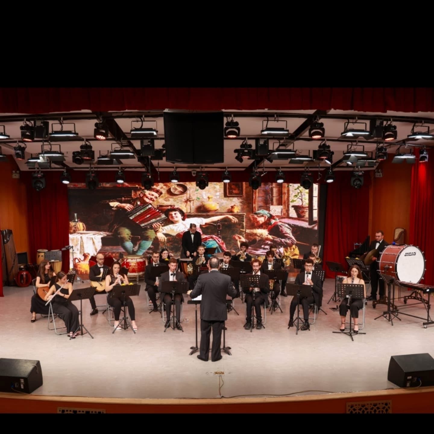 Il M° Chillemi con colleghi al Concerto di Scambio — Università Normale di Hebei